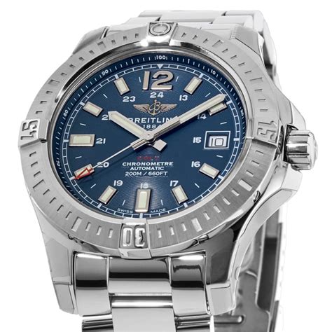 breitling blauwe plaat diamant